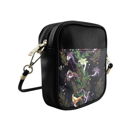 Flowers and Orbs Sling Bag (Model 1627)