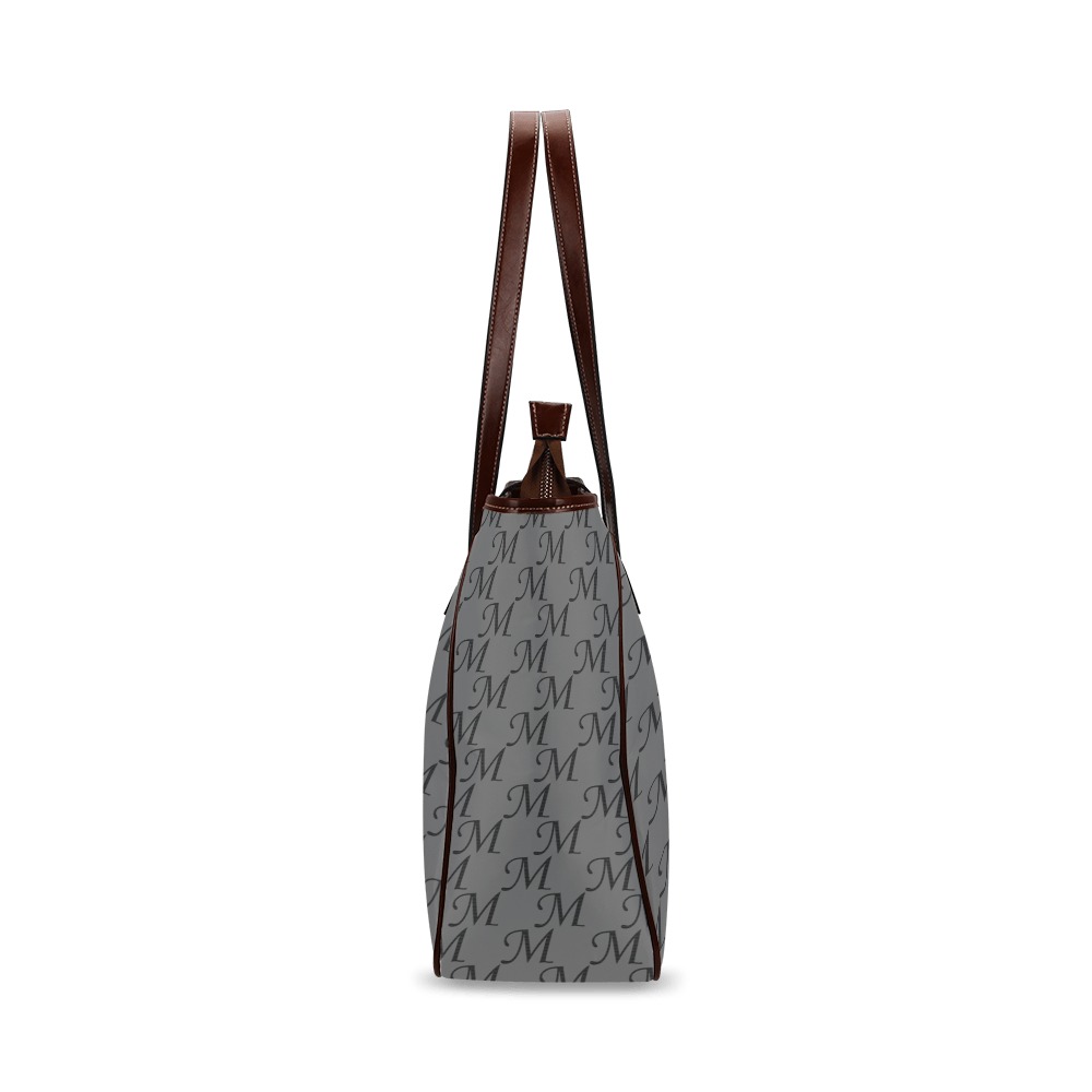 Mud-di Signature Gray Classic Tote Bag (Model 1644)