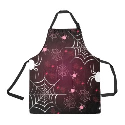 Spider Webs and Spiders All Over Print Apron
