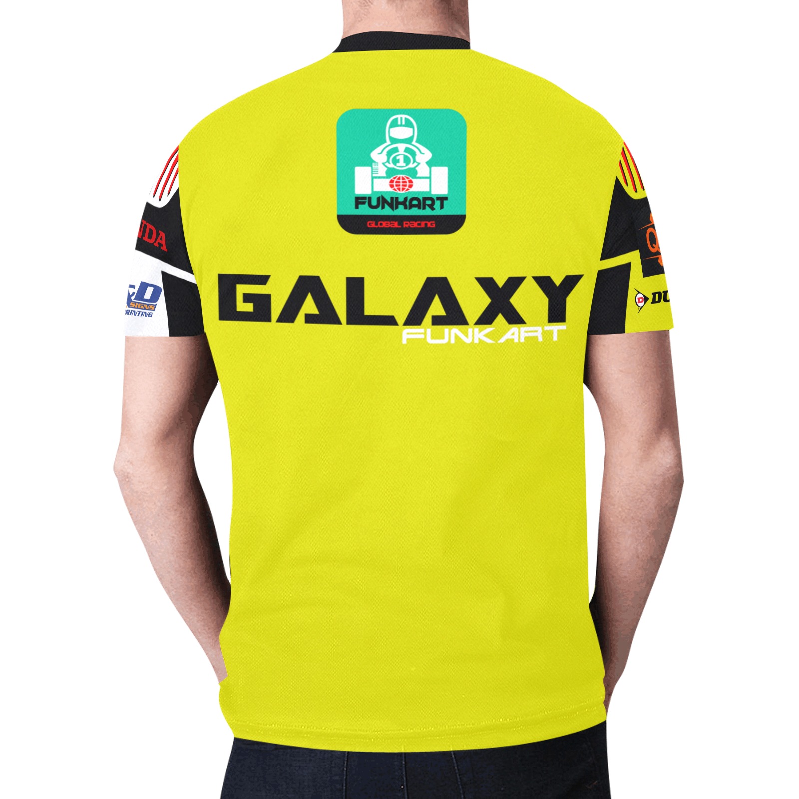 Galaxy Funkart  Yellow Casey All Over Print New All Over Print T-shirt for Men (Model T45)
