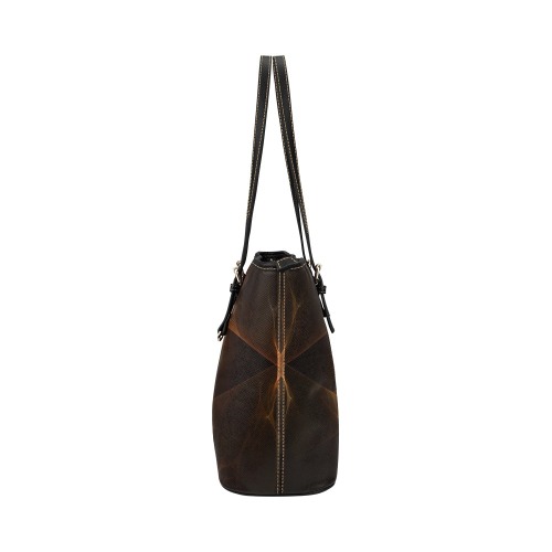 EYEOFTHEBEHOLDER Leather Tote Bag/Small (Model 1651)