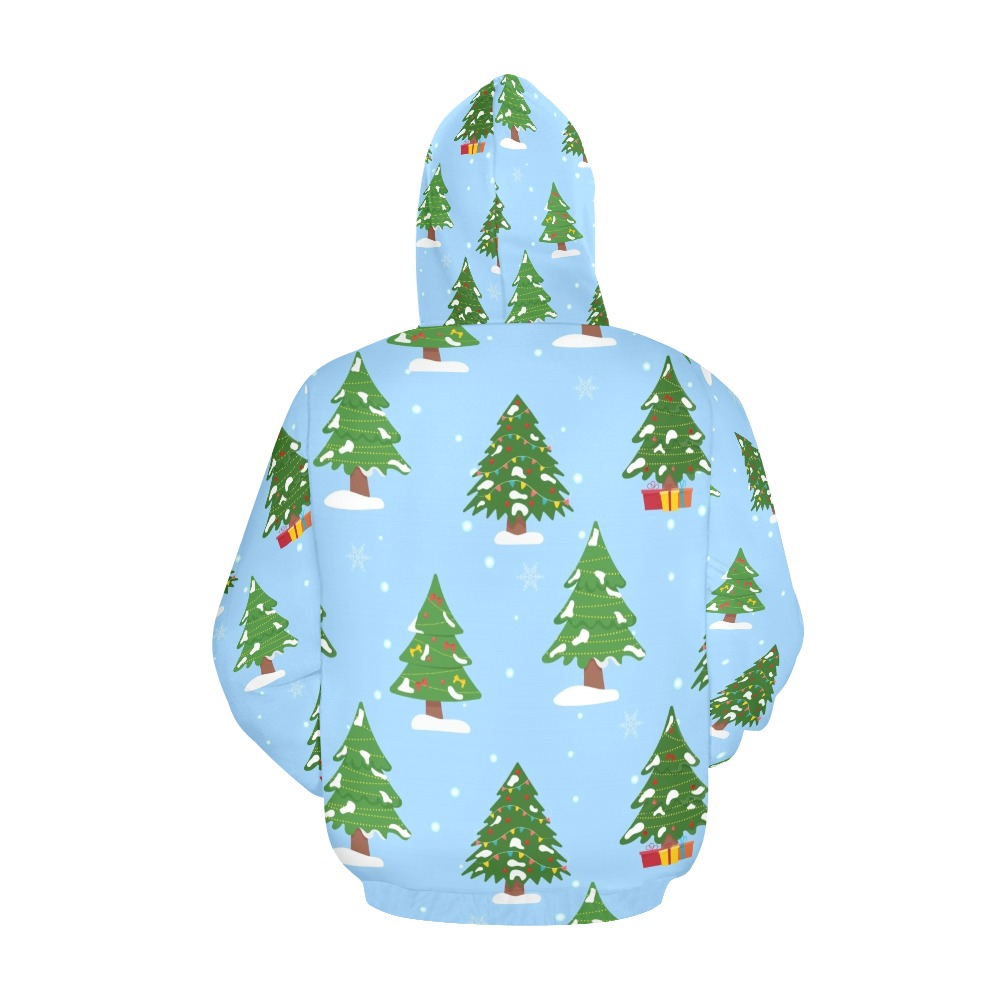 Christmas Trees All Over Print Hoodie for Men (USA Size) (Model H13)