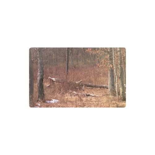 Falling tree in the woods Kitchen Mat 32"x20"