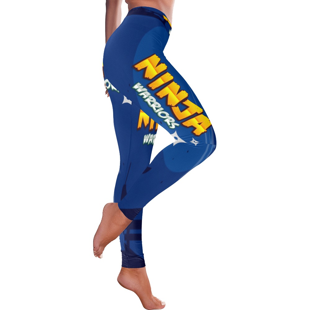 Ninja Warrior Collectable Fly Women's Low Rise Leggings (Invisible Stitch) (Model L05)