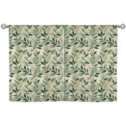 Willow Weave Window Curtain 28"x40"-Velvet (2-Piece)
