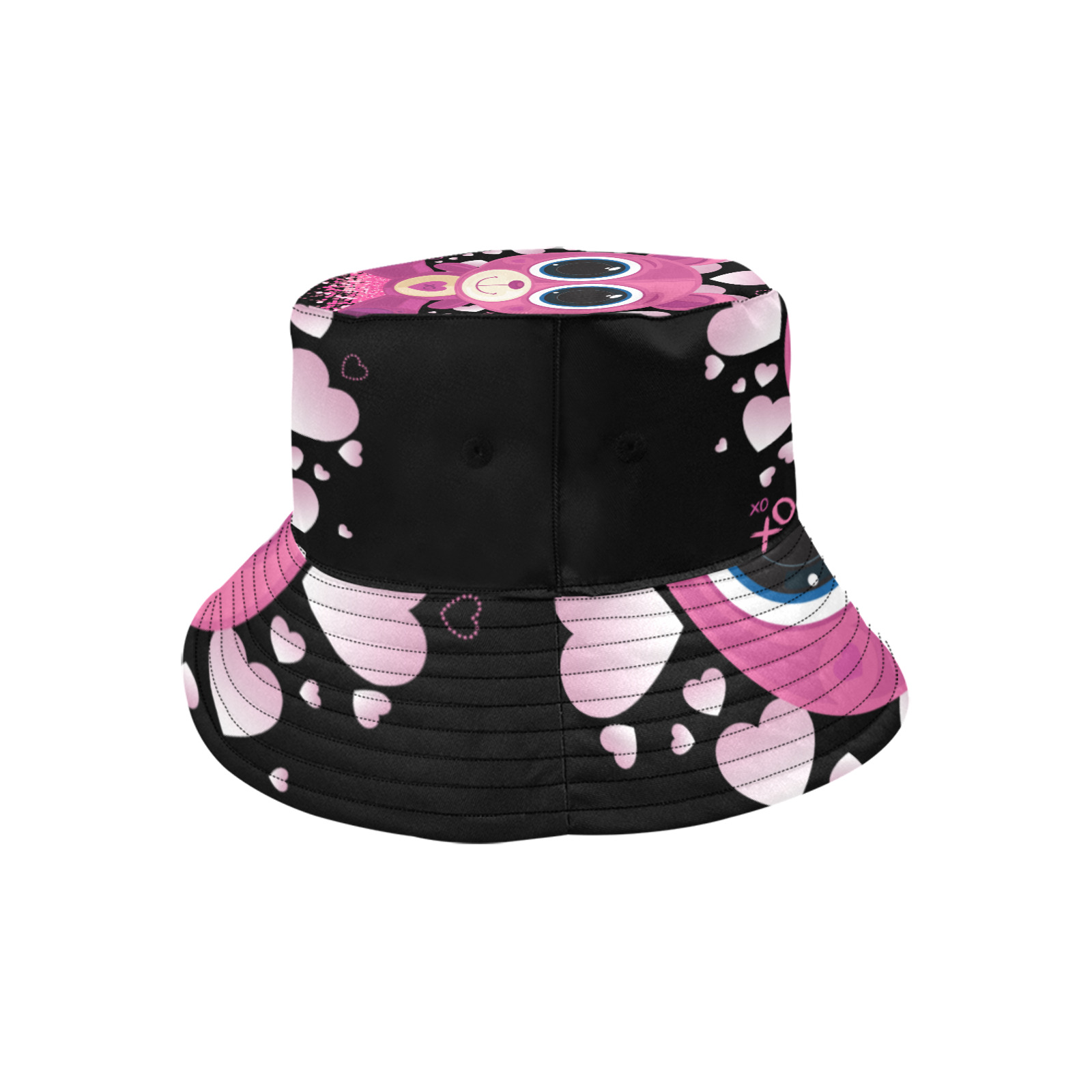 Valentine's Day Teddy Bear Unisex Summer Bucket Hat