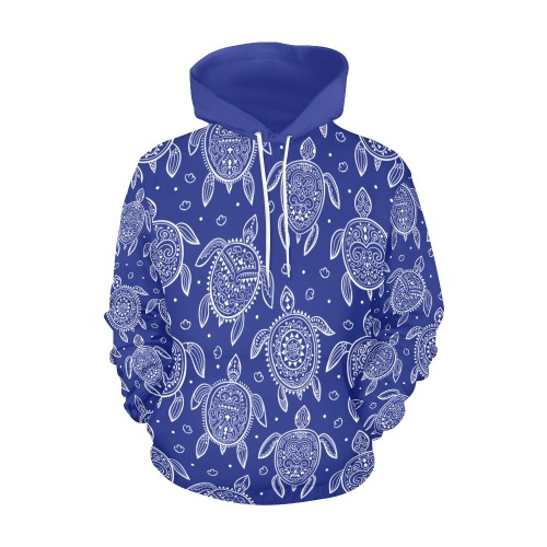 Tribal turtle pattern All Over Print Hoodie for Women (USA Size) (Model H13)