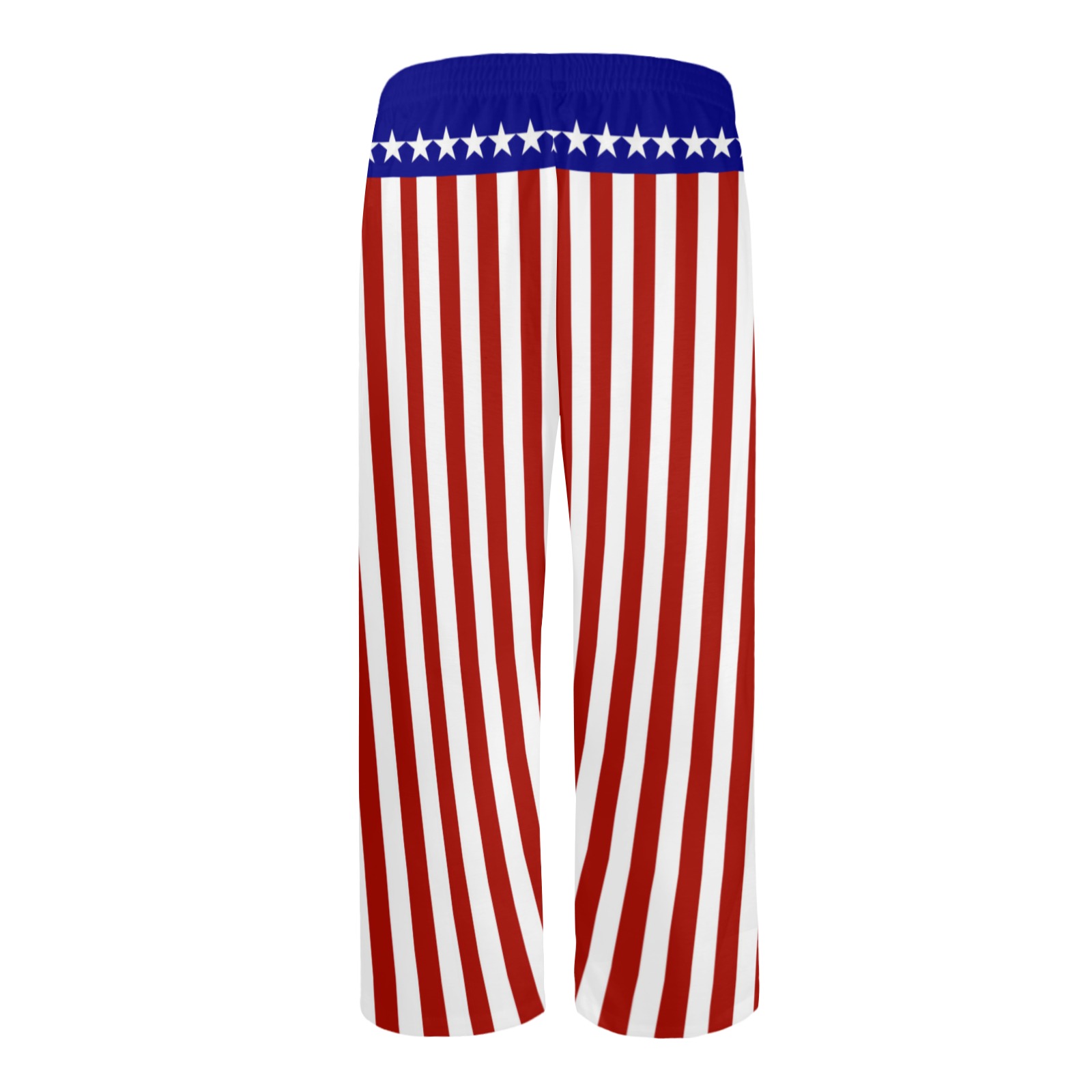 Stars and Stripes USA Flag Colors Men's Pajama Trousers without Pockets
