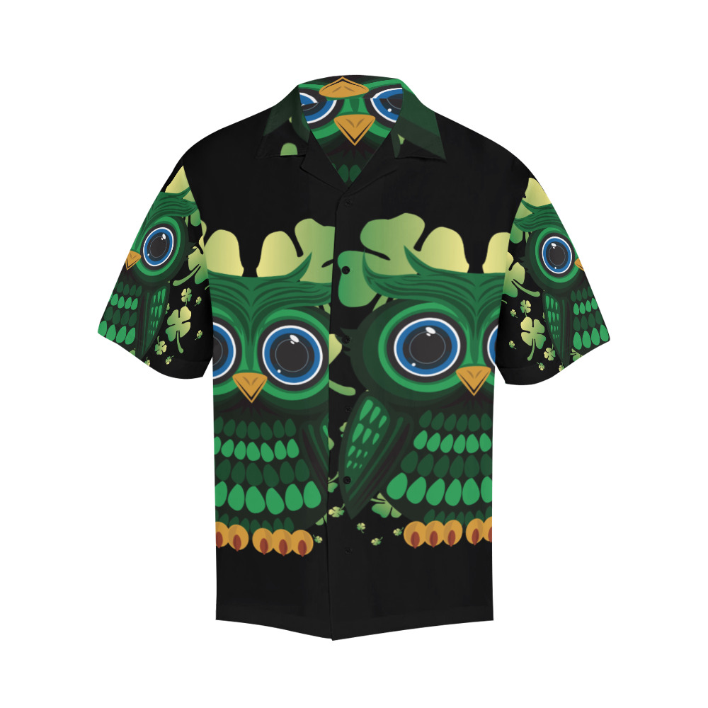 Saint Patrick's Owl Hawaiian Shirt (Model T58)