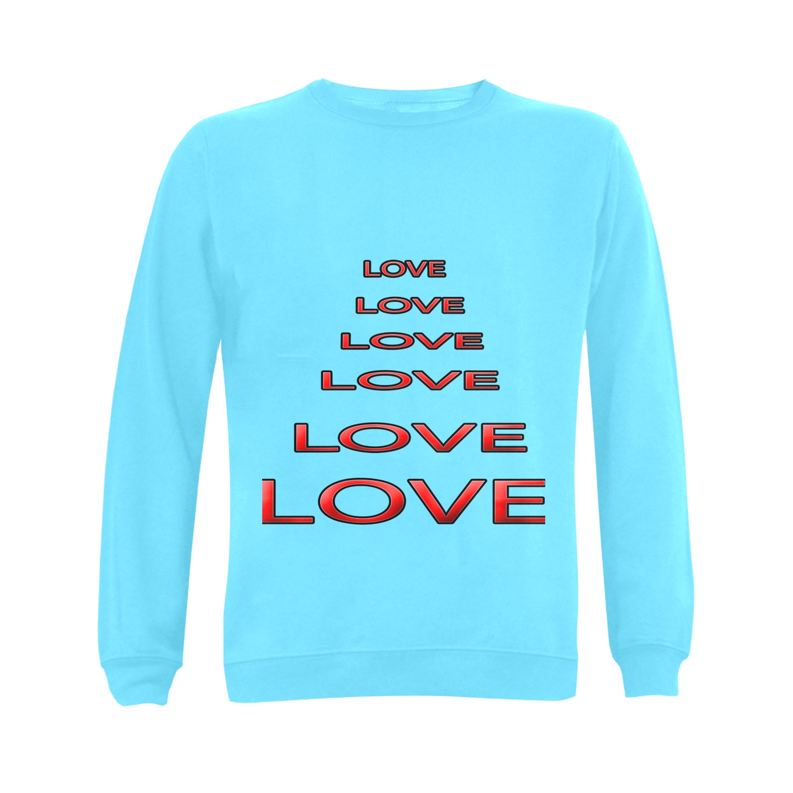LOVE b Gildan Crewneck Sweatshirt(NEW) (Model H01)