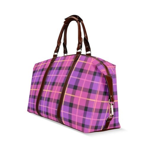 Plaid in Pink and Purple Classic Travel Bag (Model 1643) Remake