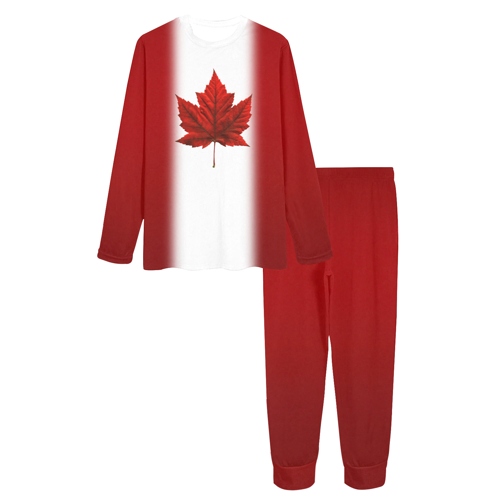 Canada Flag Women's Pajama Sets Women's All Over Print Pajama Set