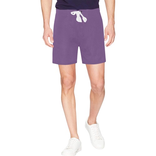 color purple 3515U Men's Mid-Length Beach Shorts (Model L47)