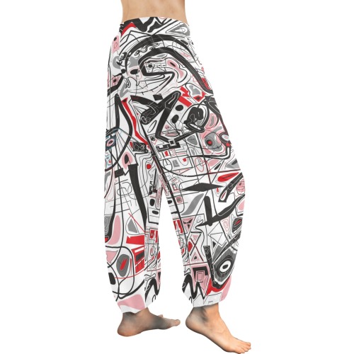 Model 2 Women's All Over Print Harem Pants (Model L18)