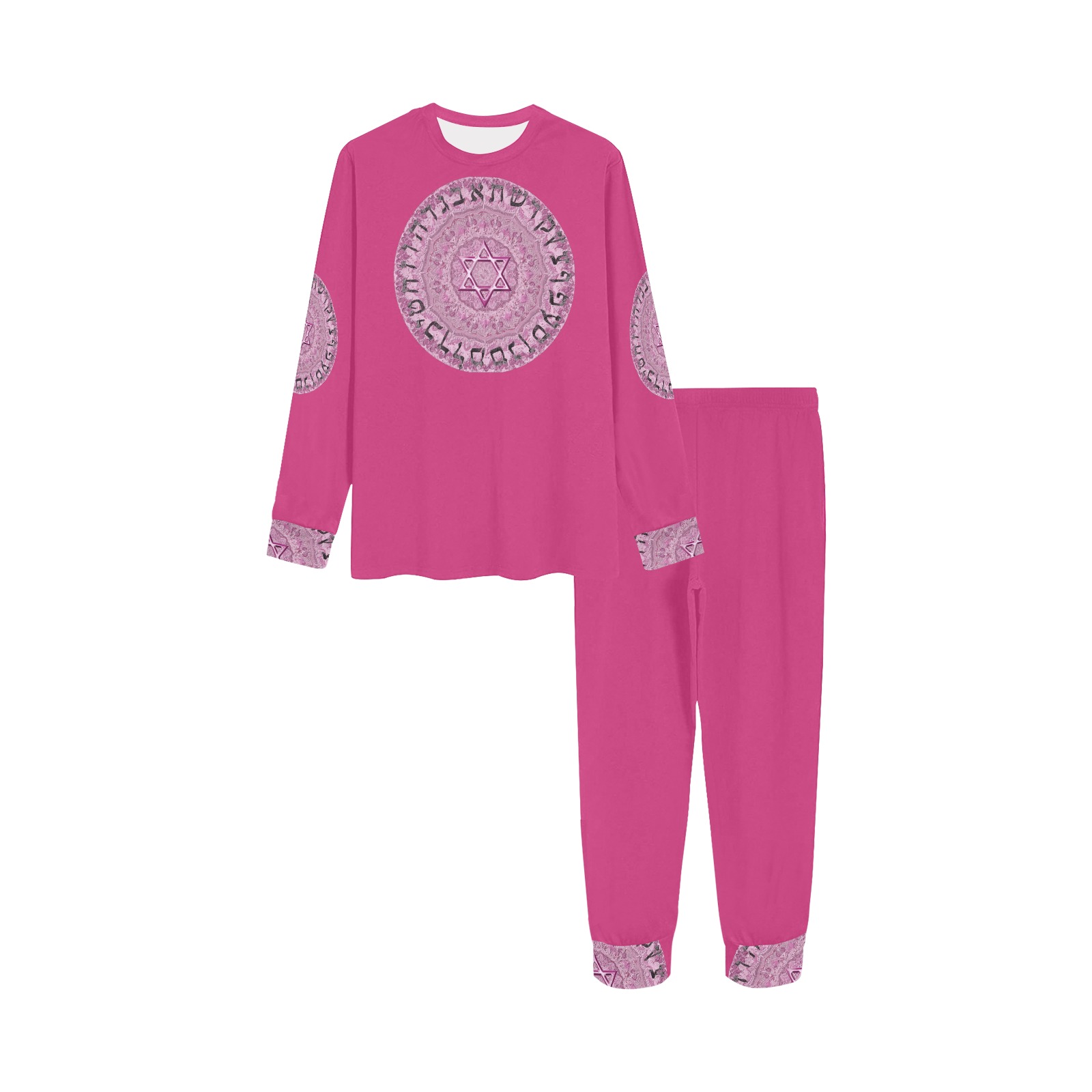 fuxia Kids' All Over Print Pajama Set