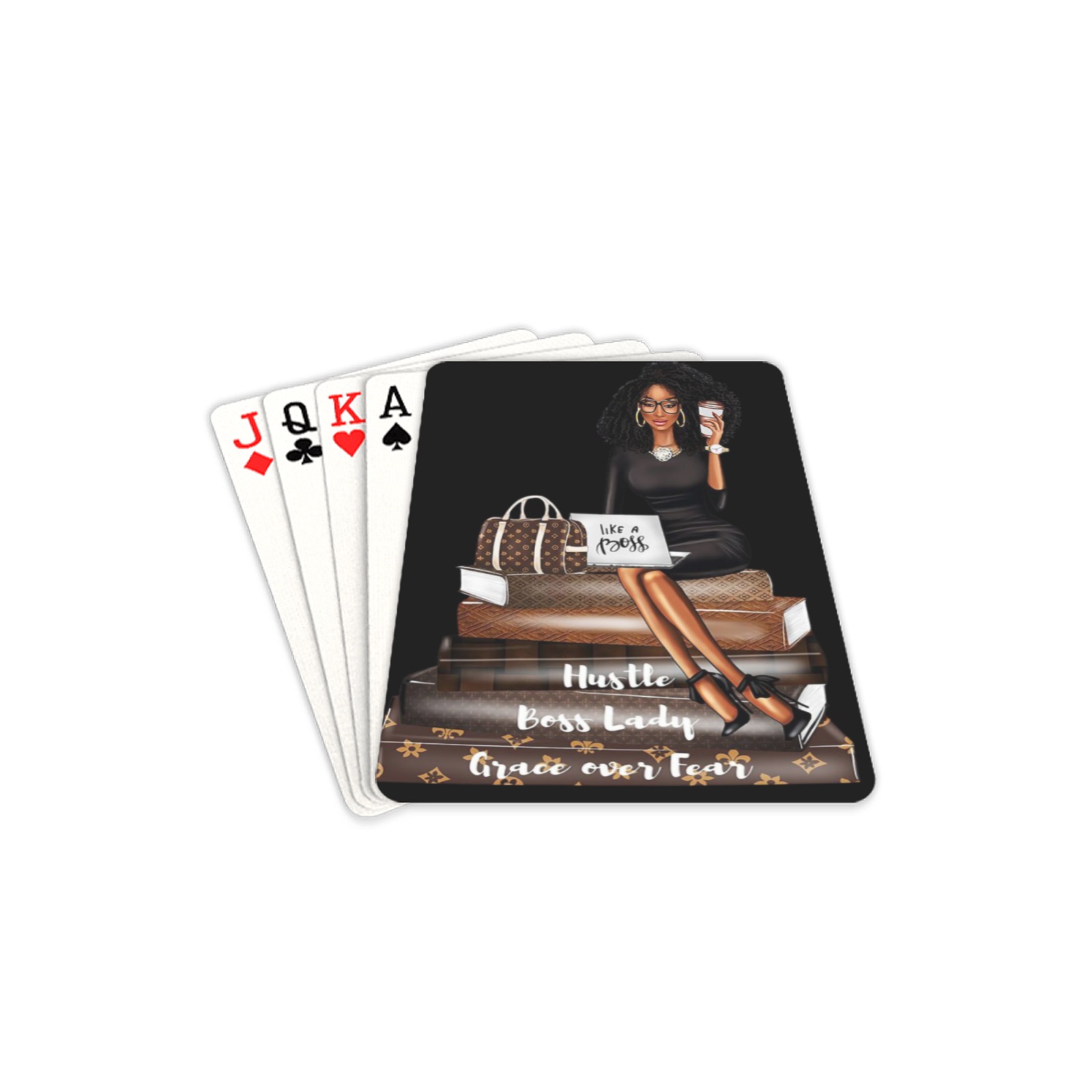BossLadyPNG1 Playing Cards 2.5"x3.5"