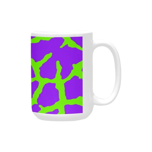 Giraffe Print Mint Amethyst Custom Ceramic Mug (15OZ)