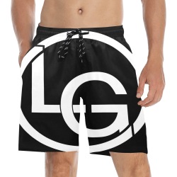 L Dot G Men's Mid-Length Beach Shorts (Model L51)