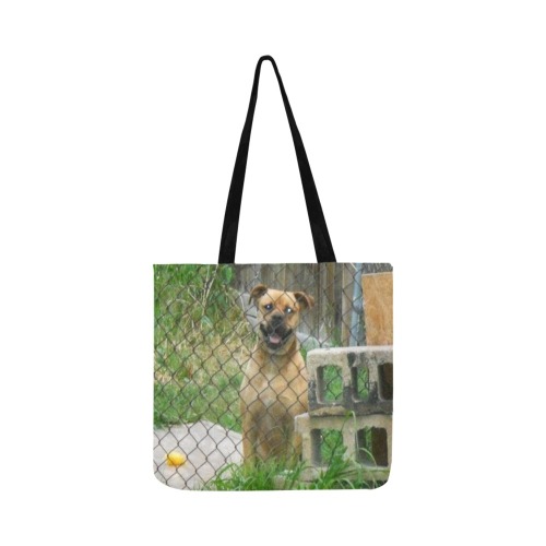 A Smiling Dog Reusable Shopping Bag Model 1660 (Two sides)