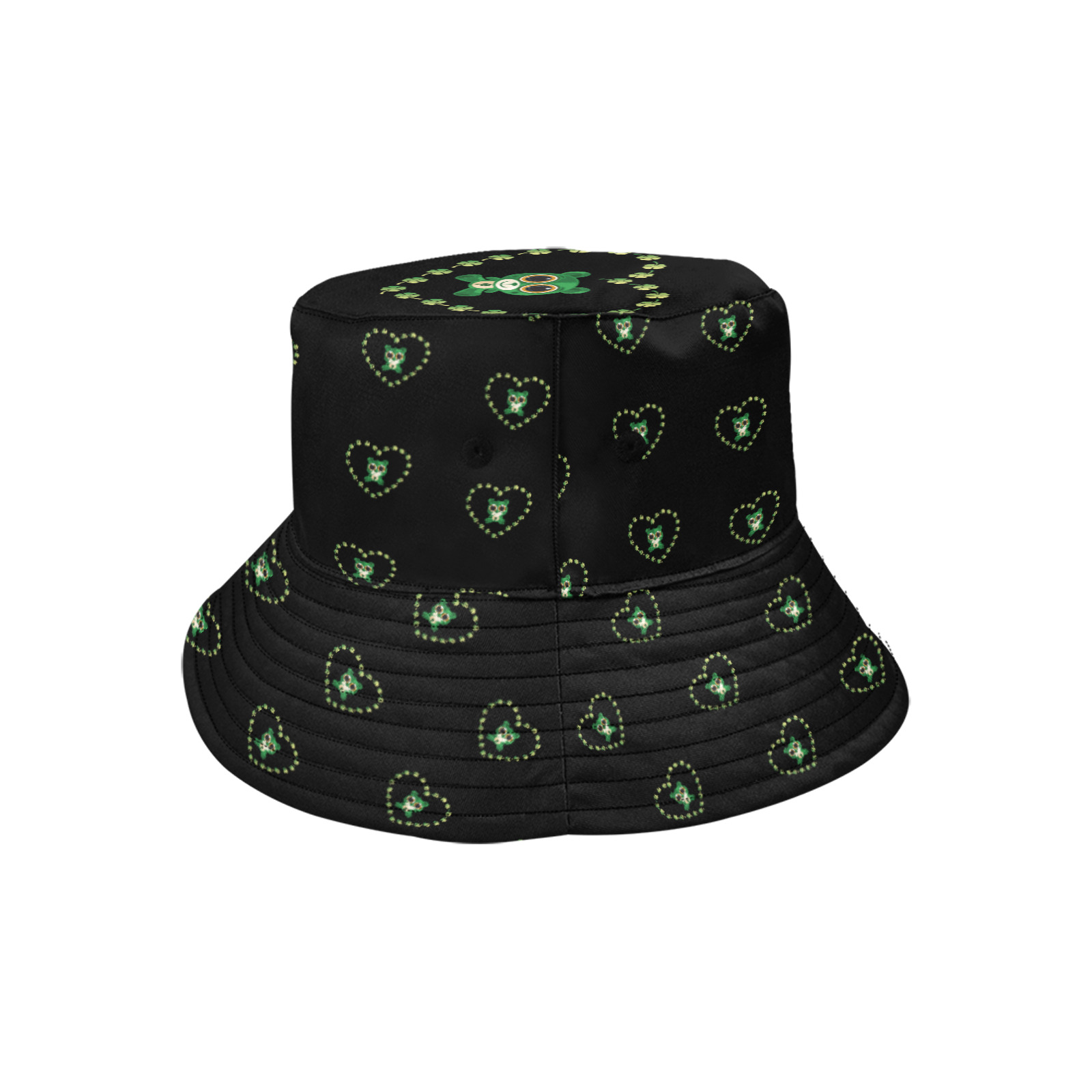 St. Patrick's Day Teddy Bear Unisex Summer Bucket Hat