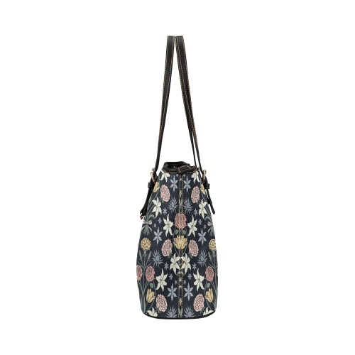 Bouquet Leather Tote Bag/Large (Model 1651)