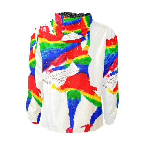 rainbow silhouette Unisex All Over Print Windbreaker (Model H23)