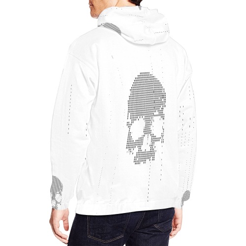 Skull print hoodie All Over Print Hoodie for Men (USA Size) (Model H13)