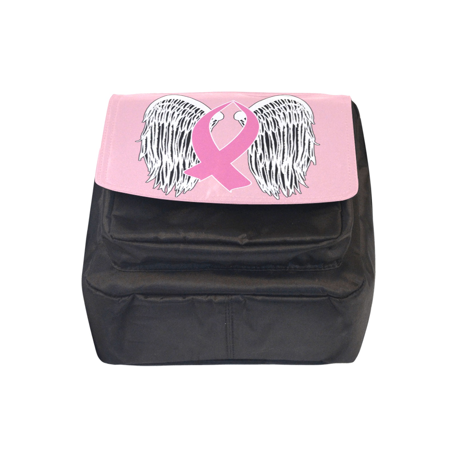 Winged Awareness Ribbon (Pink) Crossbody Nylon Bags (Model 1633)