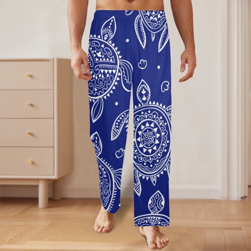 Turtle  Print Men's Pajama Trousers without Pockets