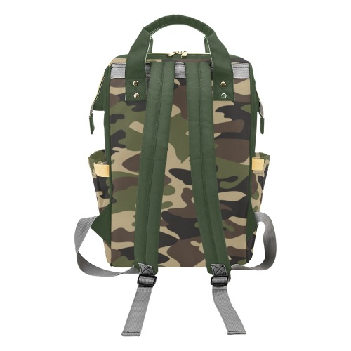 Camouflage Multifunctional Diaper Backpack Multi-Function Diaper Backpack/Diaper Bag (Model 1688)