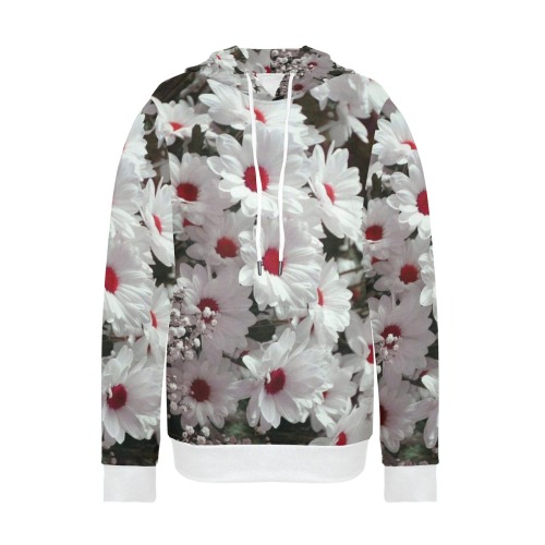 Blossom Flowers Women's Long Sleeve Fleece Hoodie (Model H55)
