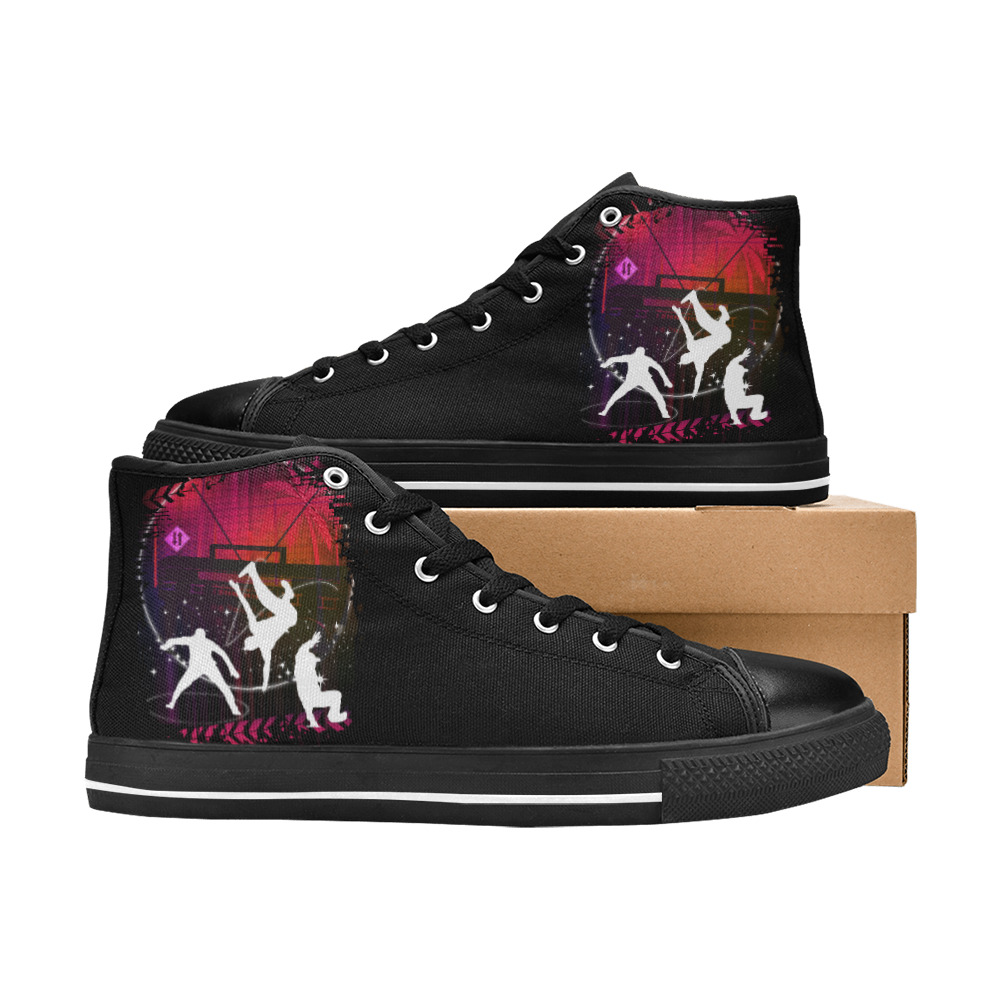 The Breakers Women's Classic High Top Canvas Shoes (Model 017)