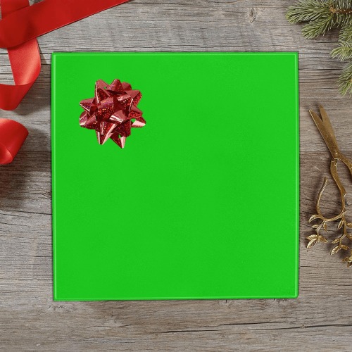 Merry Christmas Green Solid Color Gift Wrapping Paper 58"x 23" (2 Rolls)