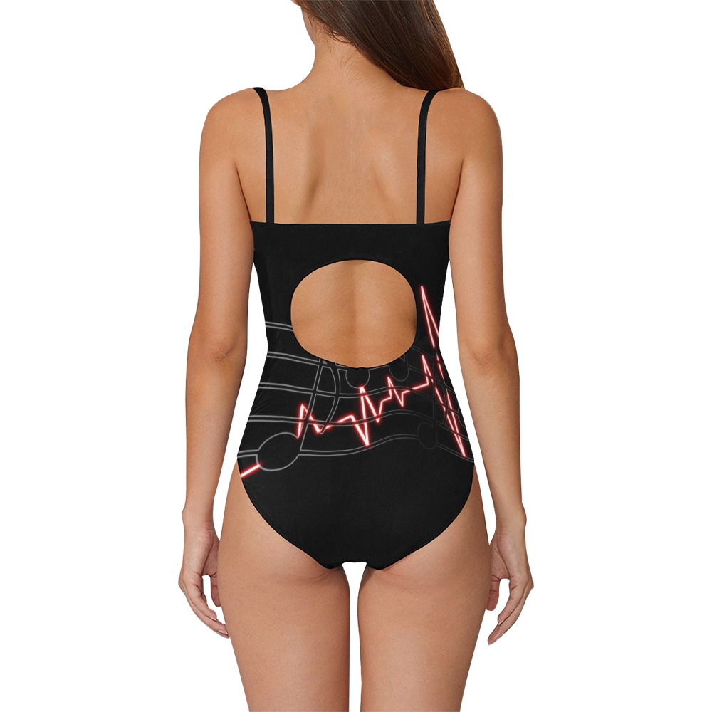 Heartbeat Suit take 3 Strap Swimsuit ( Model S05)