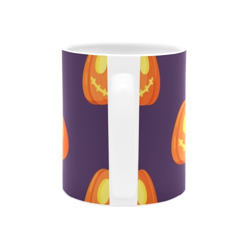 Halloween Pumpkin White Mug(11OZ)