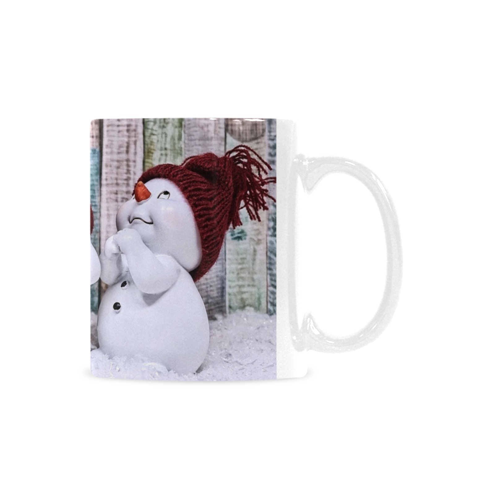 snowman Custom White Mug (11oz)