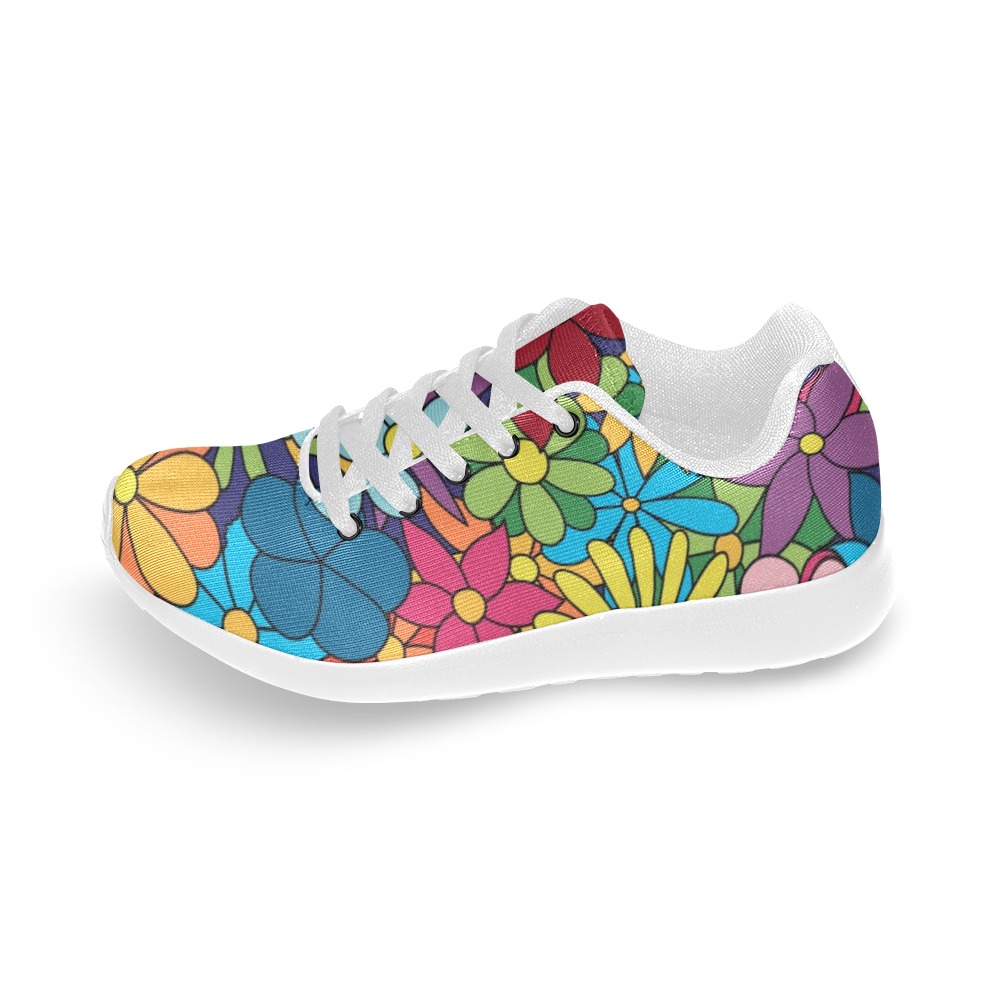Hippy Flower Power Men’s Running Shoes (Model 020)