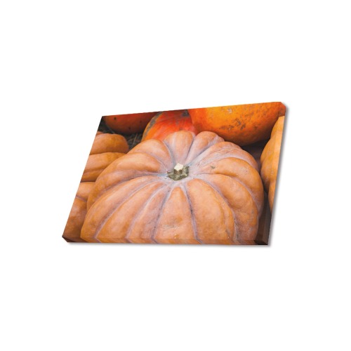 Pumpkin Halloween Thanksgiving Crop Holiday Cool Upgraded Canvas Print 18"x12"
