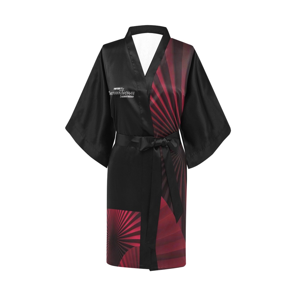 VIRTUOUS WOMAN KIMONO ROBE RED Kimono Robe