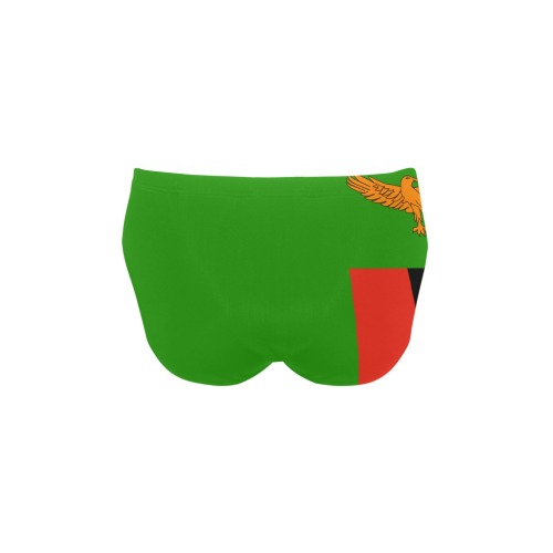 Flag_of_Zambia.svg Men's Swimming Briefs (Model L59)