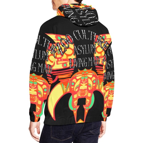 zoo culture asylum living mad All Over Print Hoodie for Men (USA Size) (Model H13)