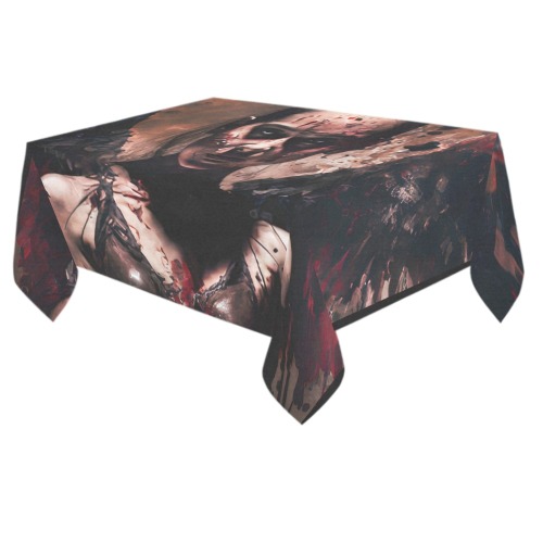 Angel of death Cotton Linen Tablecloth 60"x 84"