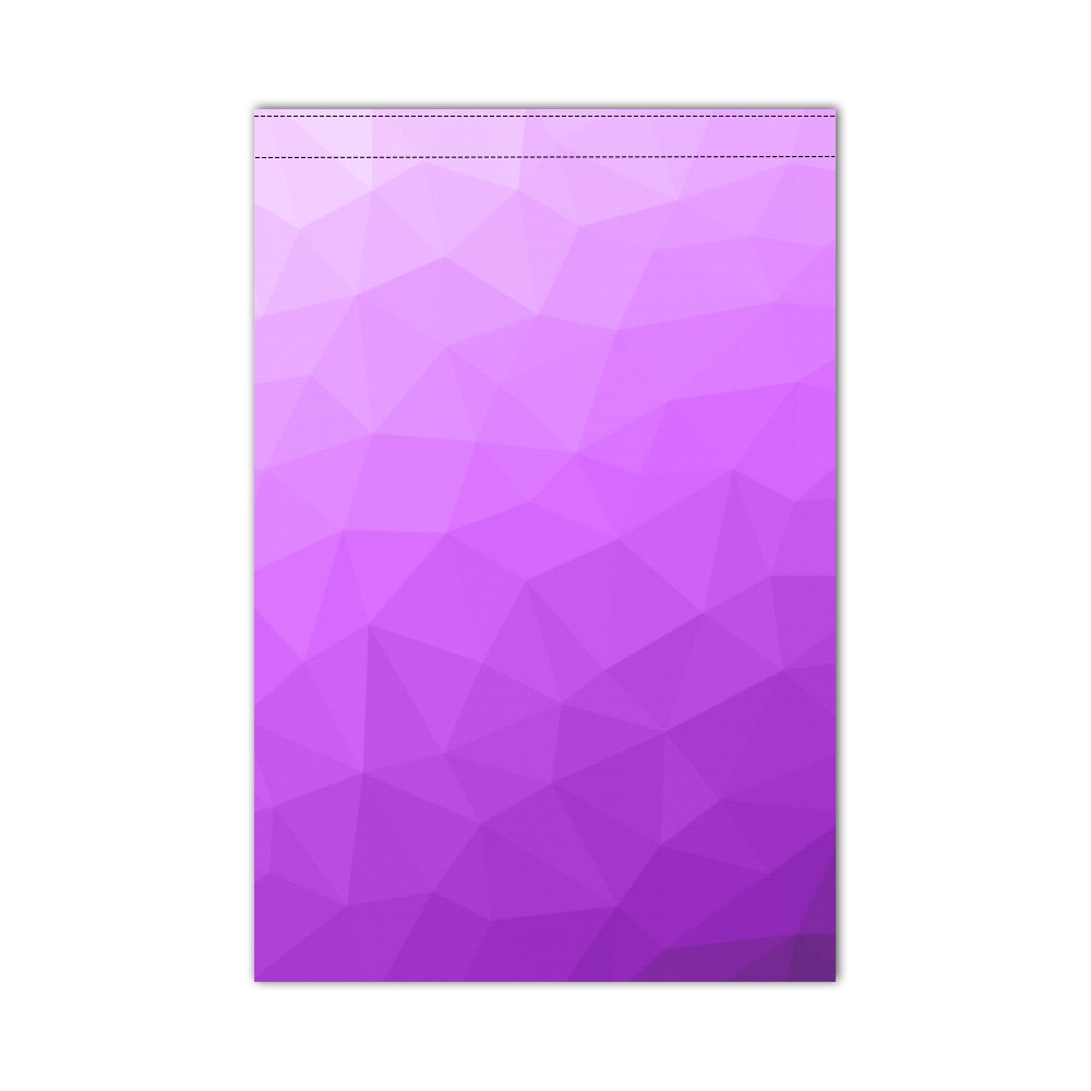 Purple gradient geometric mesh pattern Garden Flag 12‘’x18‘’（Without Flagpole）