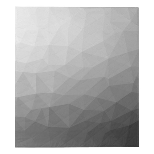 Grey Gradient Geometric Mesh Pattern Quilt 70"x80"