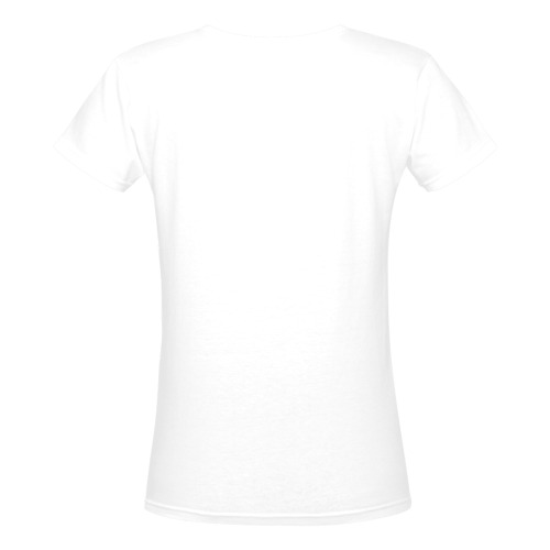 Intanjibles™ Women's Deep V-neck T-shirt (Model T19)