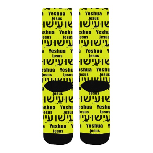 Yeshua Yellow Socks Men's Custom Socks
