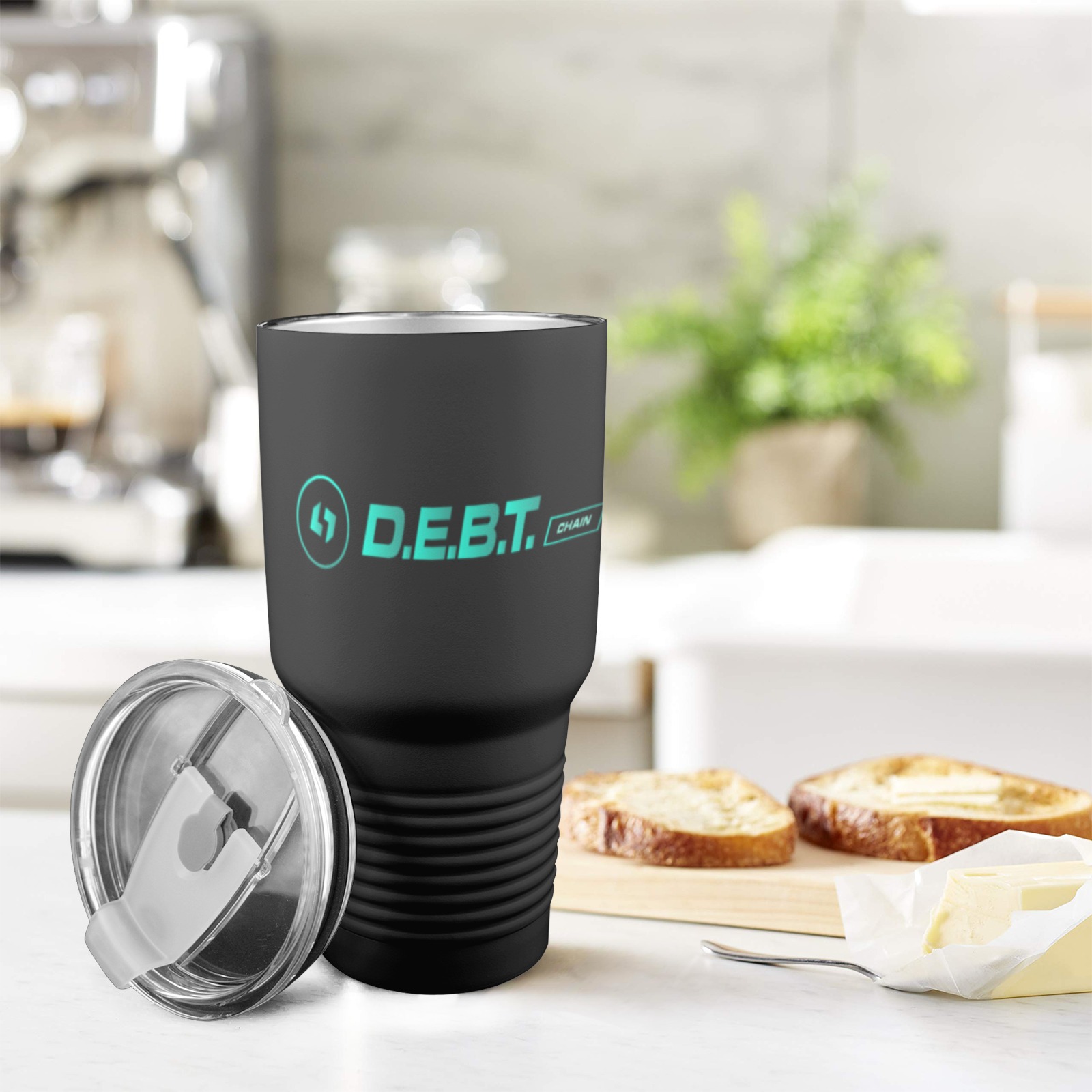 D.E.B.T. Chain 30 oz Tumbler 30oz Insulated Stainless Steel Mobile Tumbler