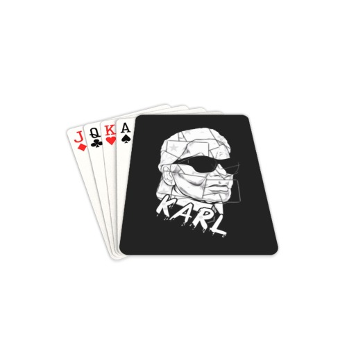Karl Lagerfeld Pop Art by Nico Bielow Playing Cards 2.5"x3.5"