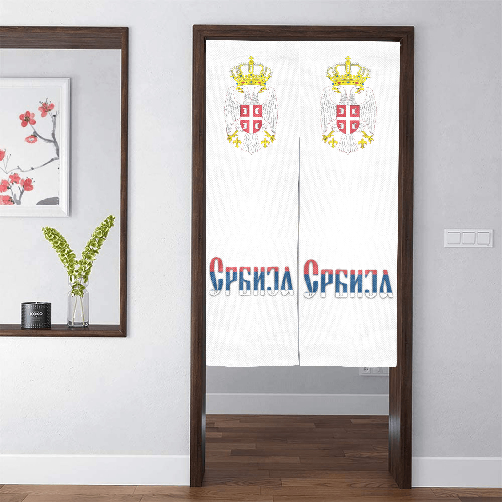 Serbia Door Curtain Tapestry