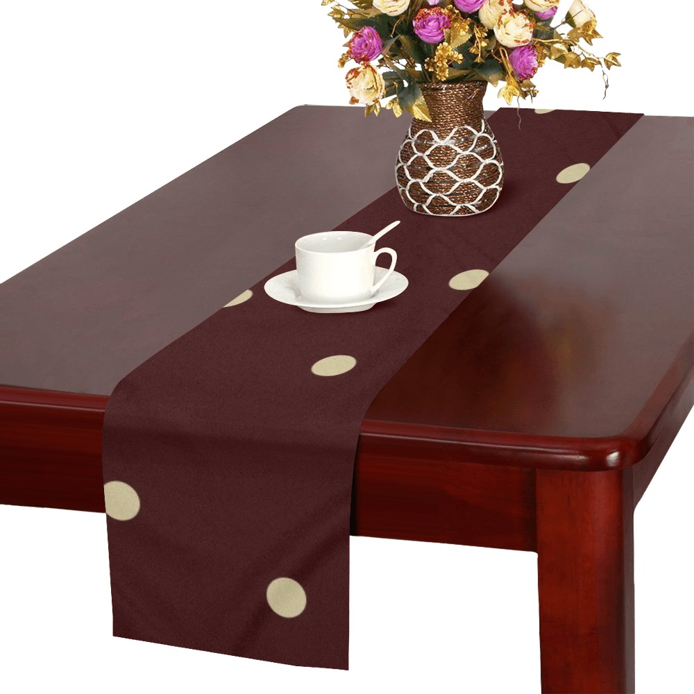 dots Thickiy Ronior Table Runner 16"x 72"